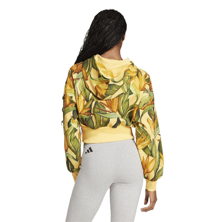 adidas x FARM felpa con cappuccio da donna Adidas | JD6282X